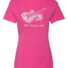 Ladies V-Neck – Front/Back New Logo – Pink - Image 3
