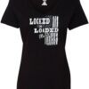 Ladies V-Neck - Front/Back New Logo - Black - Image 2